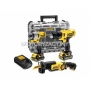 DEWALT  3-narzdziowy zestaw Combo Li-Ion XR 10.8 V (DCD710, DCF815, DCS310, 2 akumulatory 1.5Ah i adowarka w kufrze)