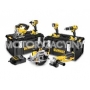 DEWALT  6-narzdziowy zestaw Combo Li-Ion XR 18 V (DCD785, DCF885, DCS391, DCG412, DCS331, DCL040, 3 akumulatory 4Ah i adowarka w dwch kufrach)