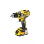 DEWALT Kompaktowa wiertarko-wkrtarka XR 18 V Li-Ion z silnikiem bezszczotkowym (2 akumulatory Li-Ion 2 Ah) DCD790D2