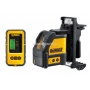 DEWALT Laser krzyowy DW088KD z detektorem