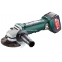 METABO Akumulatorowa szlifierka ktowa WP 18 LTX 125 mm QUICK 18 V ( 2 akumulatory Li-Power 18 V/5,2 Ah; adowarka ASC30-36 V )