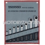 TENGTOOLS Zestaw 8 kluczy pasko-oczkowych zapadkowych model 6508RSMM